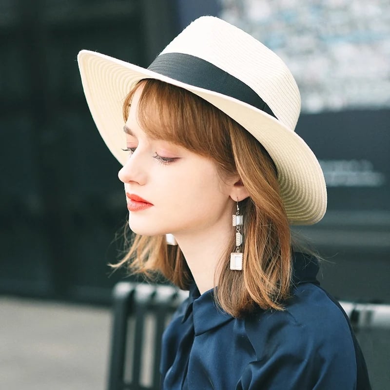 🌿【56-58cm】Pălărie din palmier 🇪🇨 țesută manual|Ușoară & respirabilă ☀️👒|Ideală pentru vară 🏖️