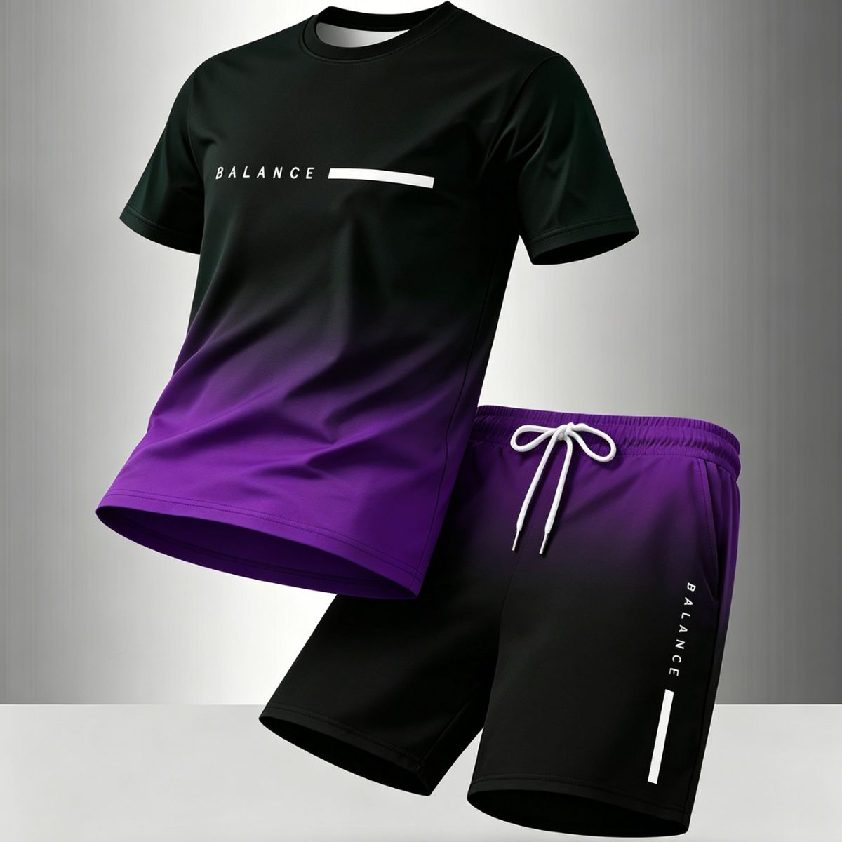 Nuevo conjunto de verano de manga corta de algodón puro multicolor para hombre 2026