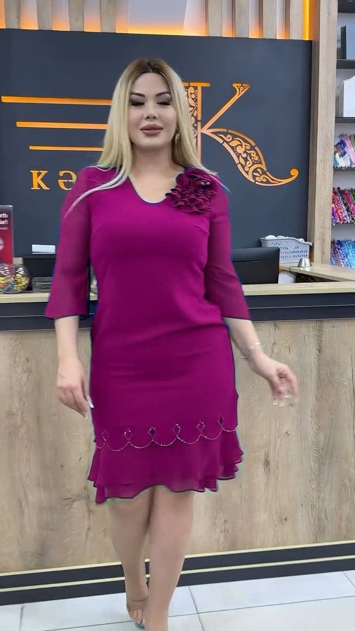【🏆️Vânzare fierbinte】👑🌷 【S-5XL】Rochii la modă care îți flatează silueta-3901738