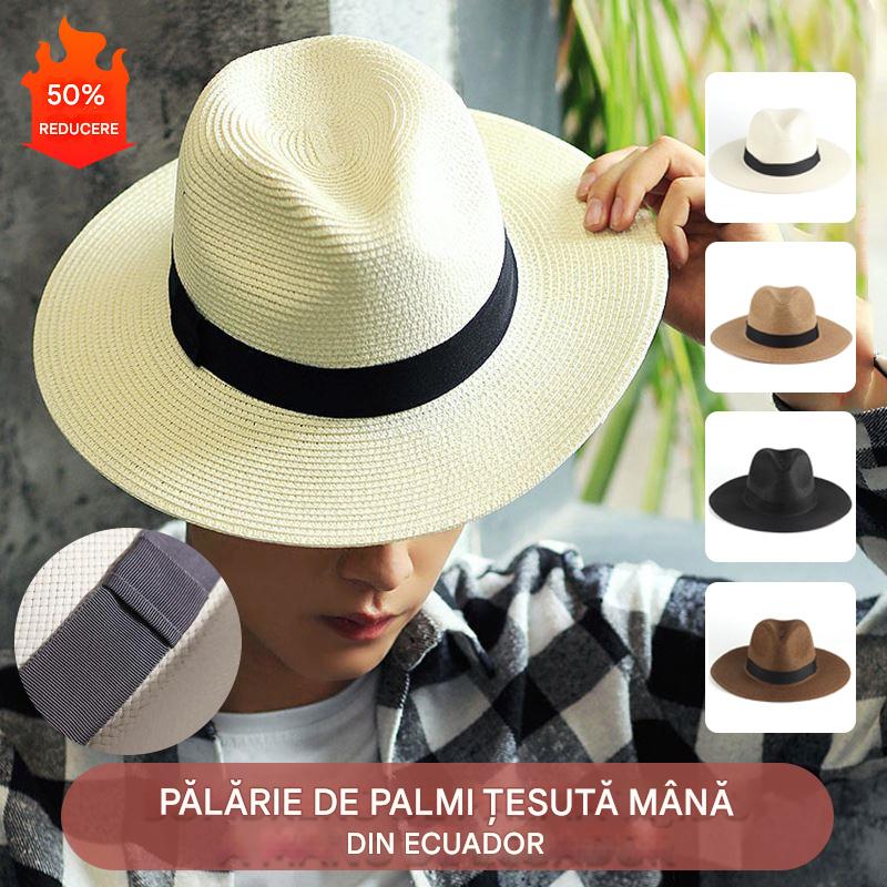 🌿【56-58cm】Pălărie din palmier 🇪🇨 țesută manual|Ușoară & respirabilă ☀️👒|Ideală pentru vară 🏖️