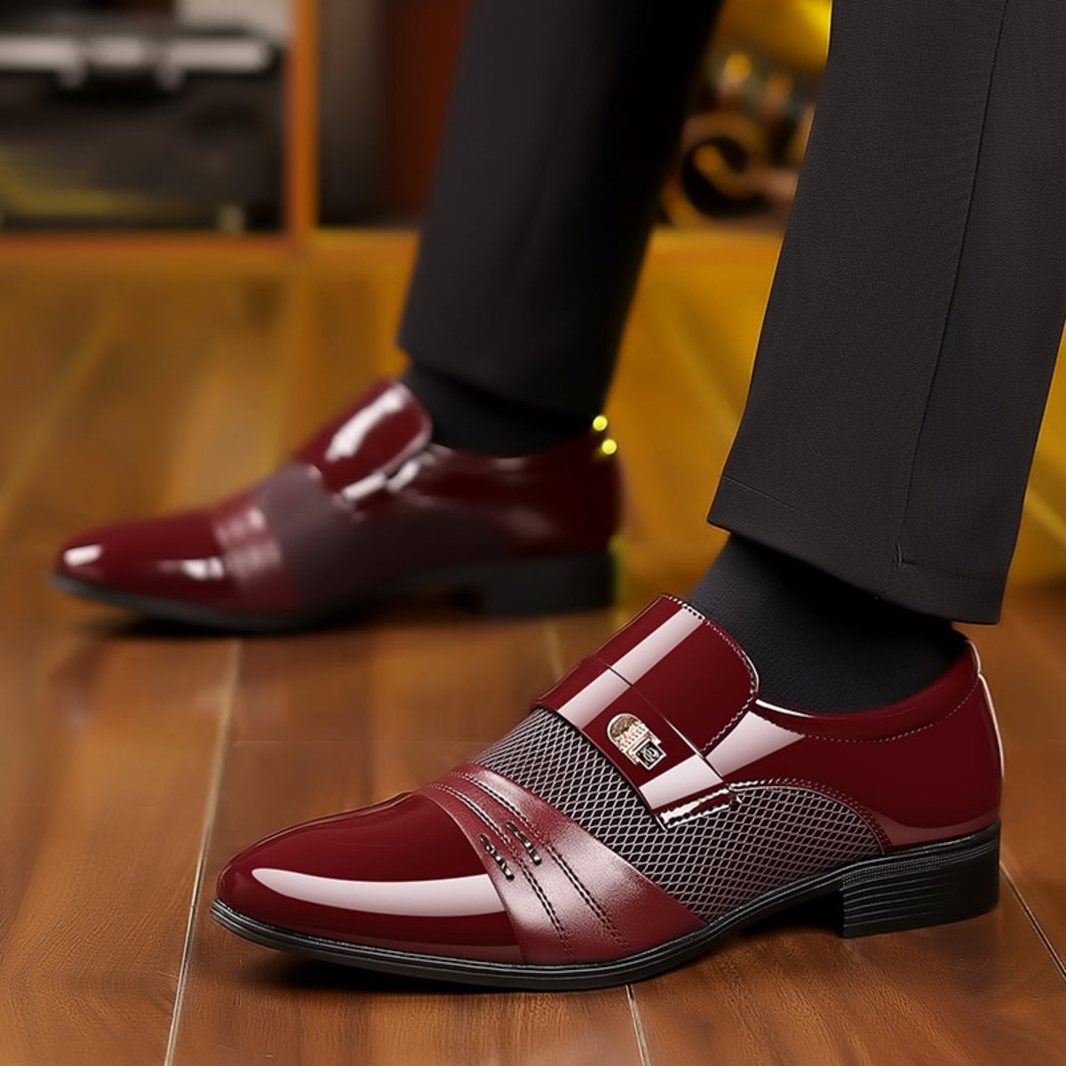 🔥👞【38-48】2025 pantofi de afaceri din piele naturală pentru bărbați, la modă nouă-3858001