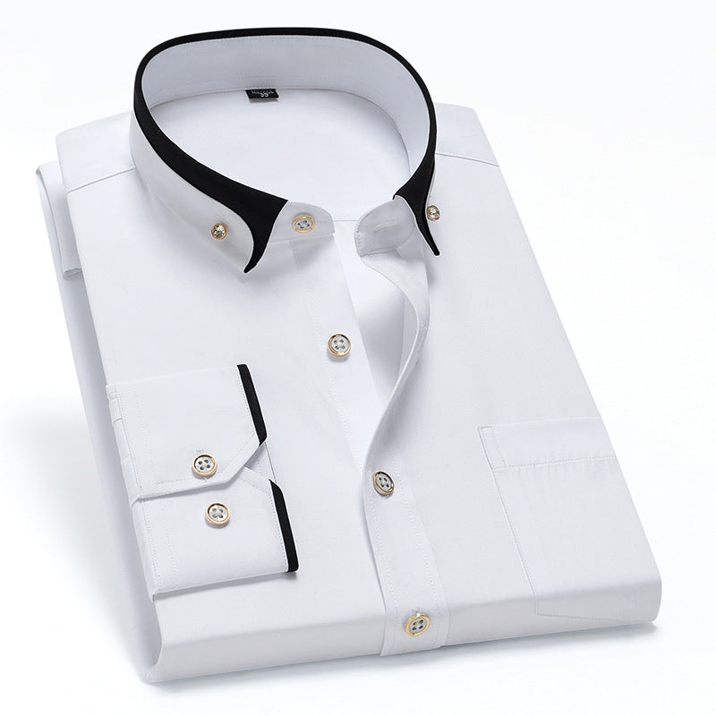 【S-4XL】2025 Noua cămașă respirabilă de afaceri pentru bărbați de moda casual-3859747