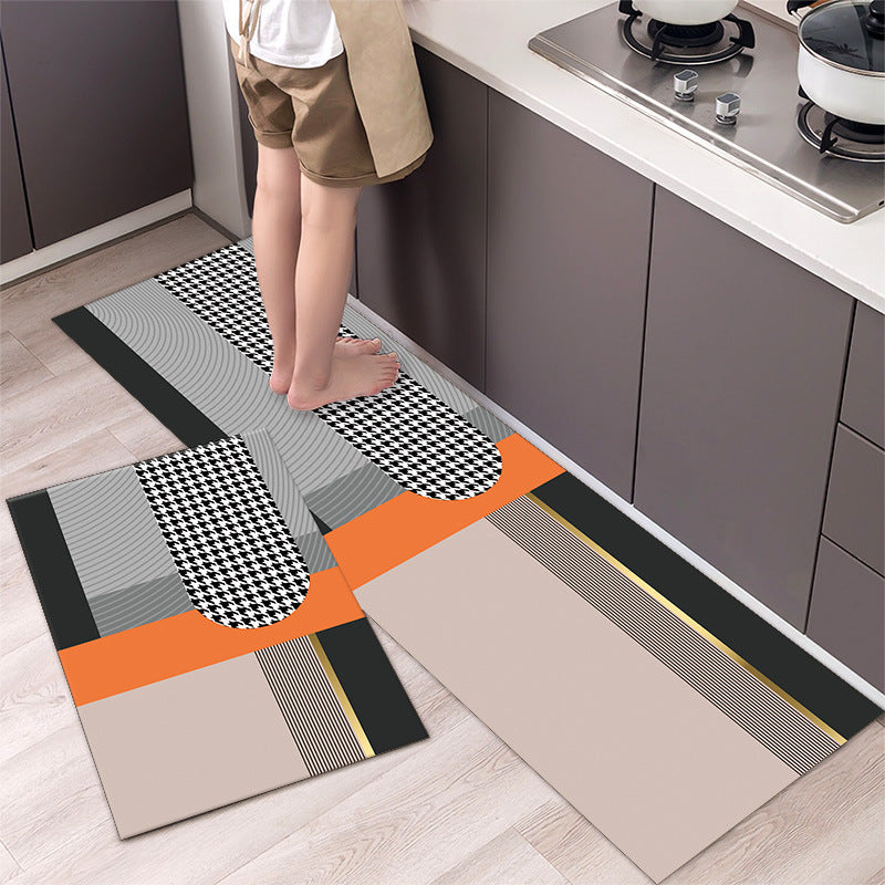 🔥Cumpărați 1 Primiți 1 gratuit👉【2 bucăți】【40*60+40*120cm】Folosit în mod obișnuit acasă🔥Tampă absorbantă simplă și atmosferică-3901754