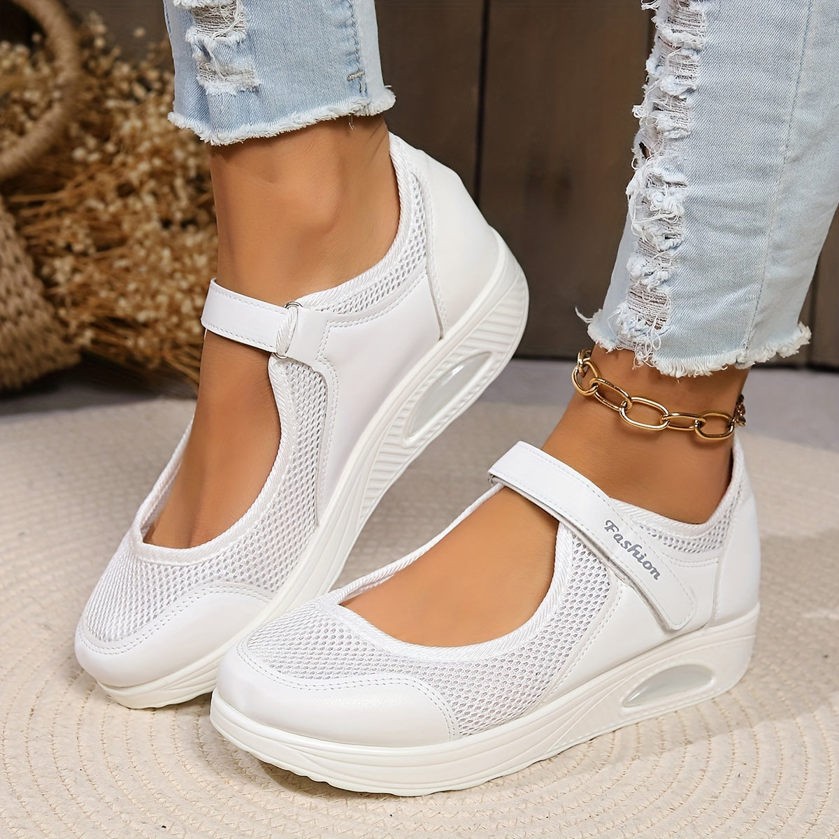 👟💨【Lansare de produse noi la preț special】【35-43】 Pantofi noi, confortabili din plasă, cu pernă de aer--3895270