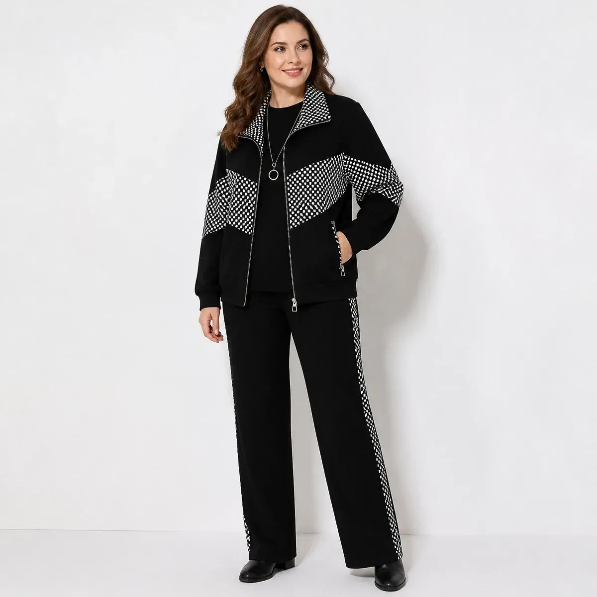 【🔥M-4XL】Ženski novi zimski moderni dvodijelni set od debelog baršuna