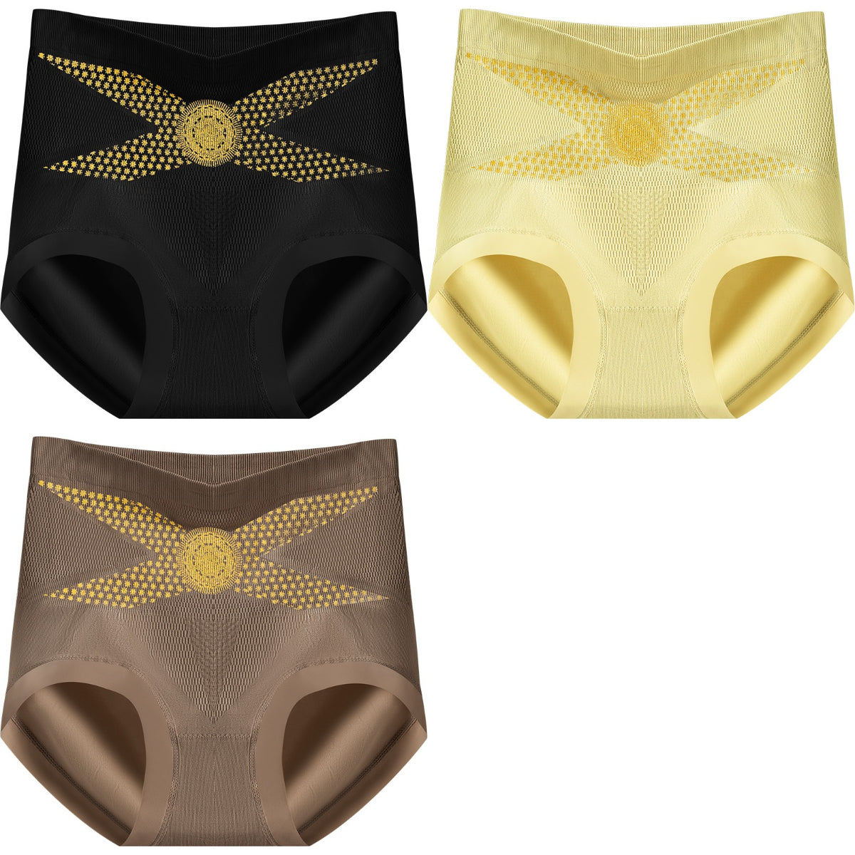 šøćSet de 3ćChiloČi confortabili antibacterieni cu talie Ć®naltÄ Tummy Tuck 𩲠š