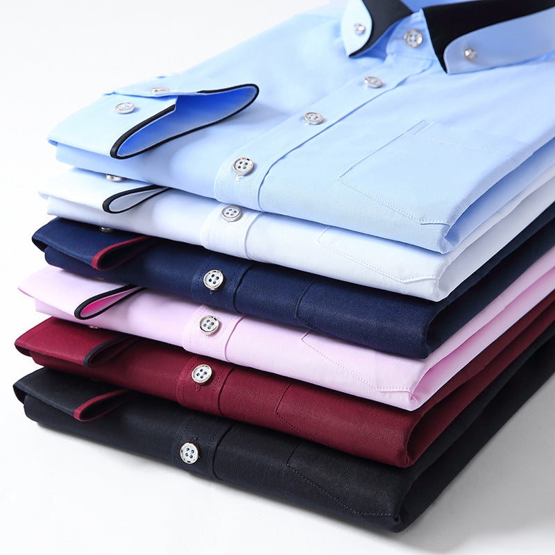 【S-4XL】2025 Noua cămașă respirabilă de afaceri pentru bărbați de moda casual-3859747