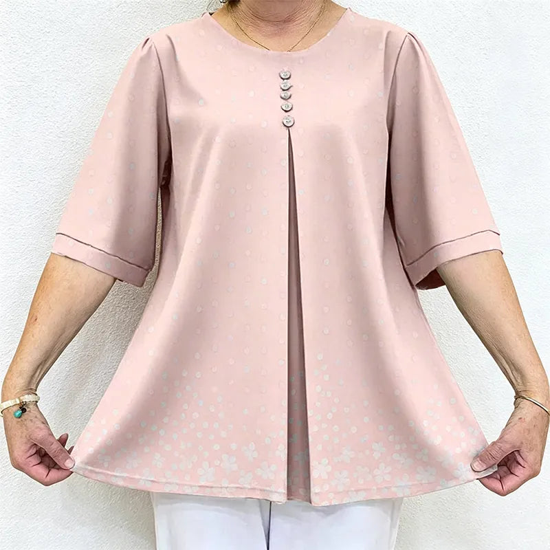 Ženski ljetni top – udoban, fleksibilan i ležeran, s elegantnim, uskim krojem.