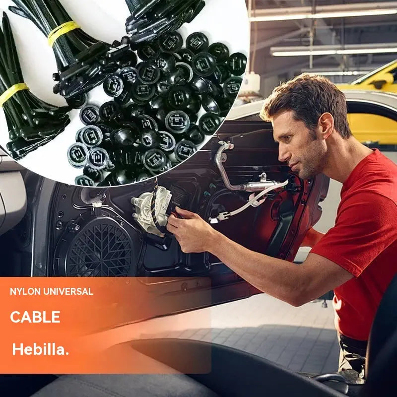 🔧🚗【70 piezas】Hebilla universal para bridas de nailon multifuncionales