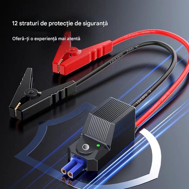 🚗🧰Convertor multifuncțional pentru pornire de urgență a bateriei auto【(interfață USB dublă)】-3870241