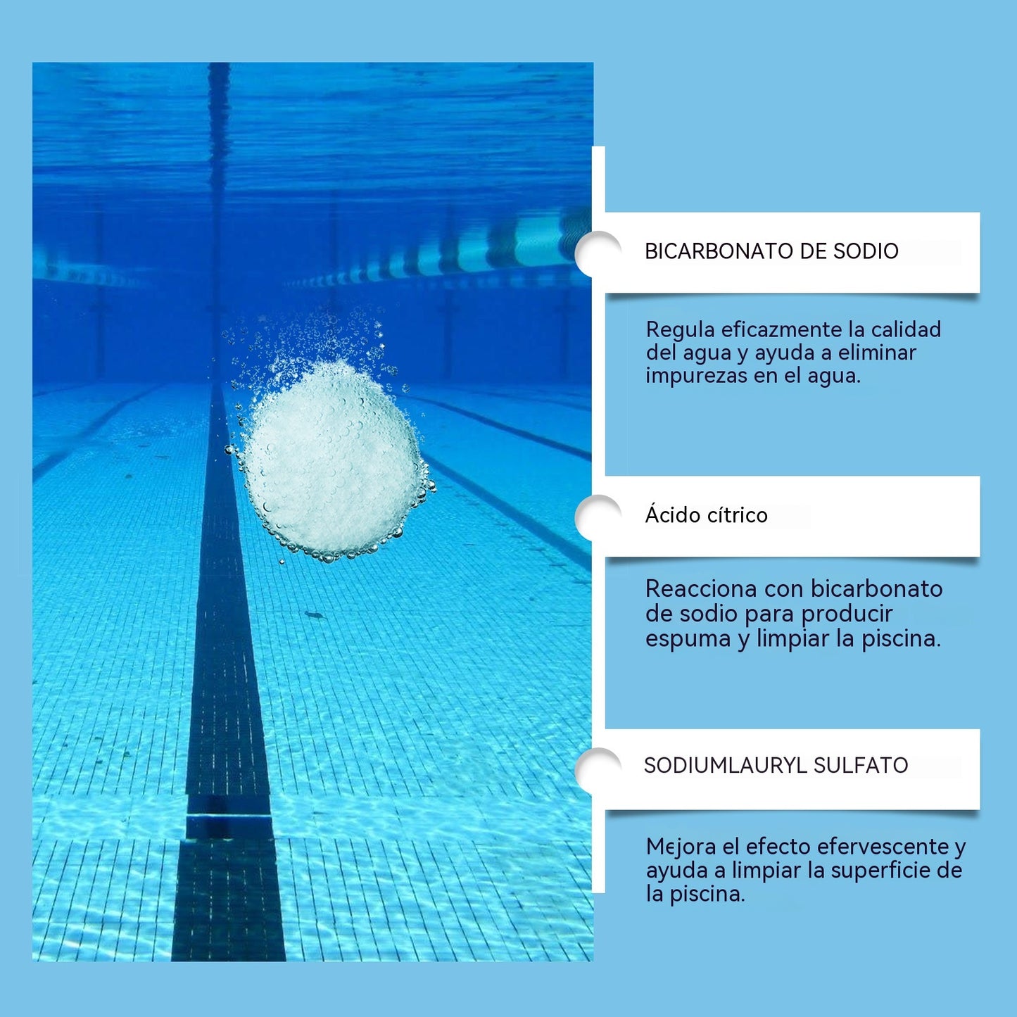 🔥【Kupite 2, dobijte 2 gratis】🏊♀️💧Tablete za čišćenje bazena za čistu i prozirnu vodu.