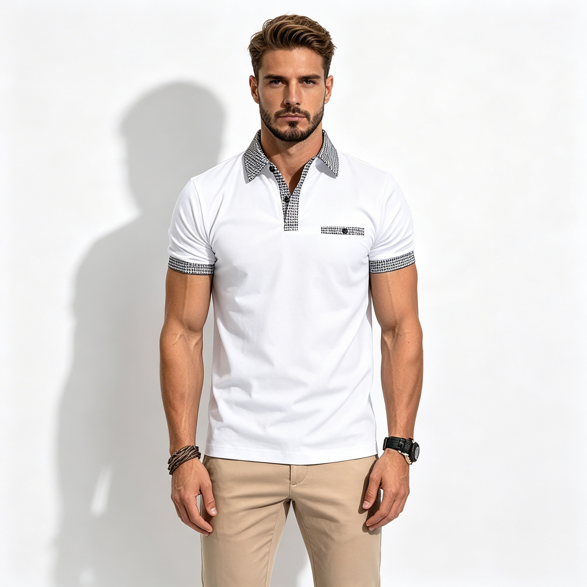 Rasprodaja 2026.💥👔【S-3XL】Muška ljetna polo majica s gumbima u boji, mekane, udobne i prozračne