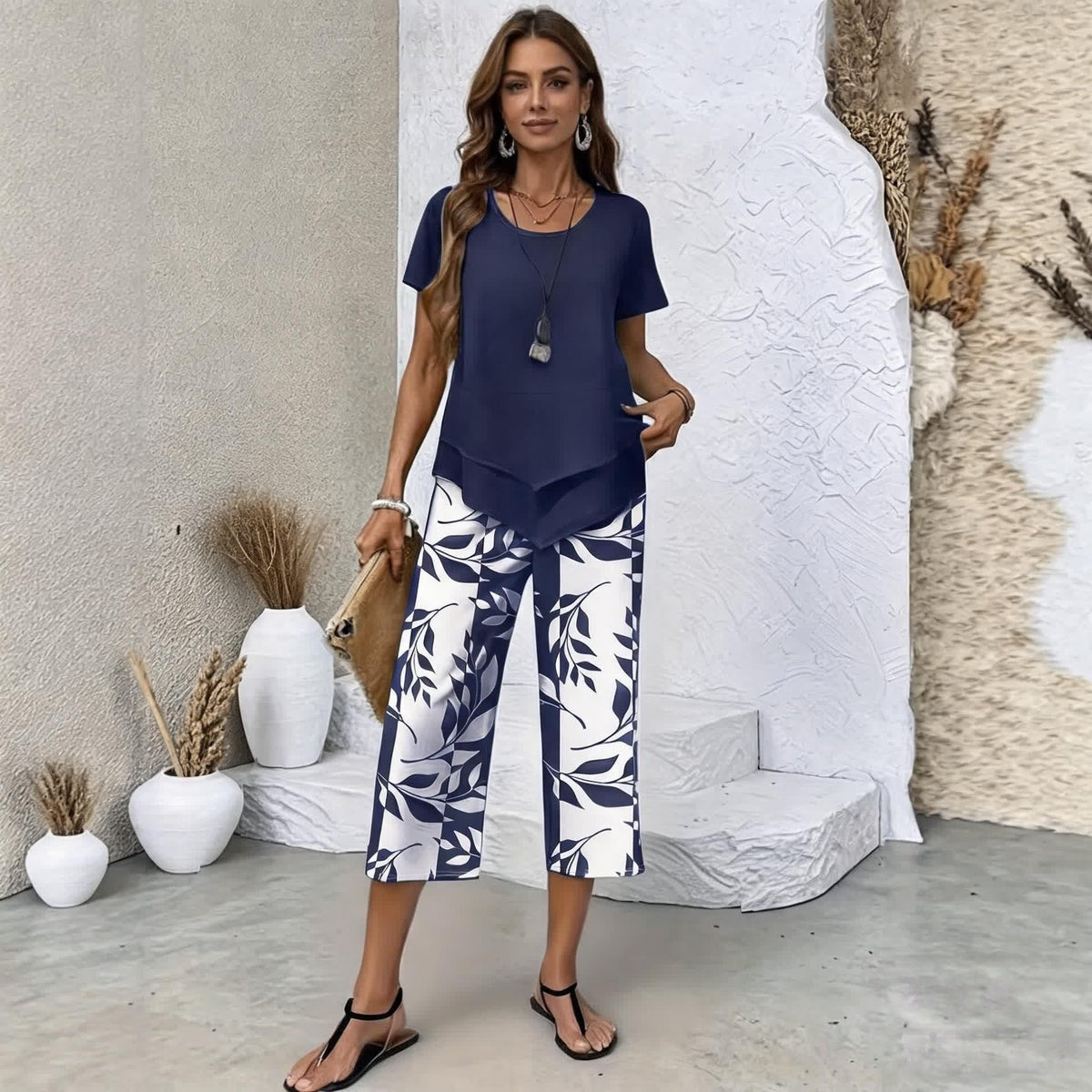 【S-5XL】VERDALISSE | Set od 2 komada Fresh Breeze | Lagan i elegantan višebojni ljetni set