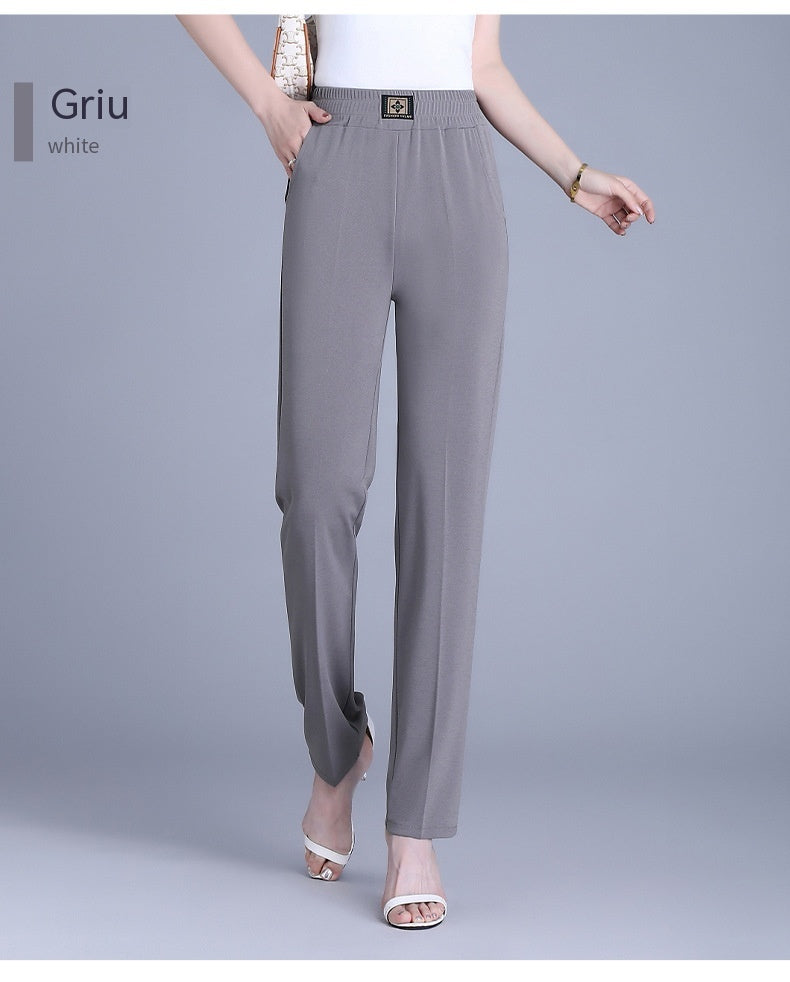 【XL-6XL】👖 Ljetne hlače visokog struka, ravnog kroja izrađene od ledenjačke svile.
