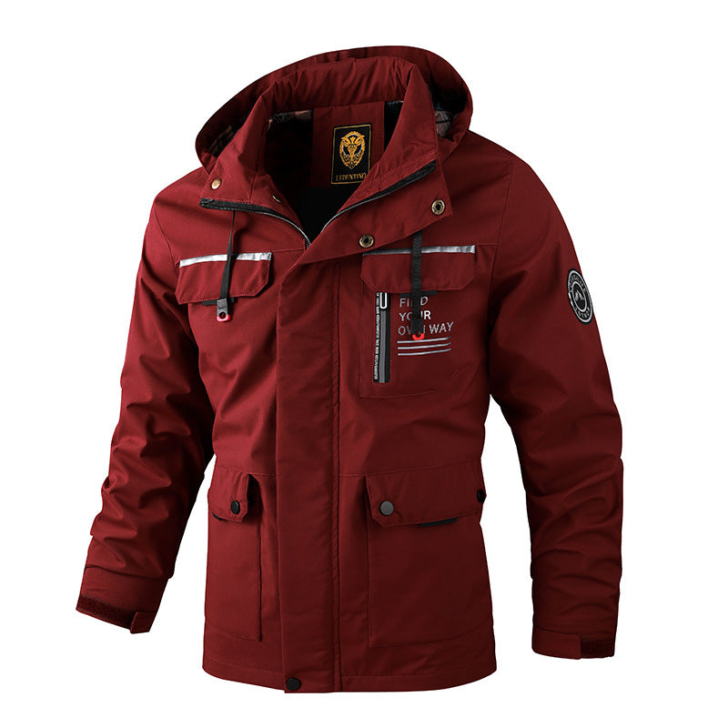 【M-6XL】Toamna Iarna Noua jachetă caldă pentru bărbați, rezistentă la vânt și la apă【Recomanda】-3840215