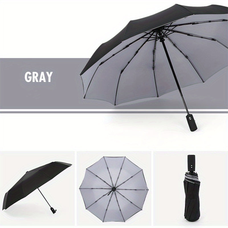 【🛒Oferta pe timp limitat】☔ Umbrelă automată cu două straturi, întărită, rezistentă la vânt, utilizabilă atât pe vreme ploioasă, cât și însorită--3865961