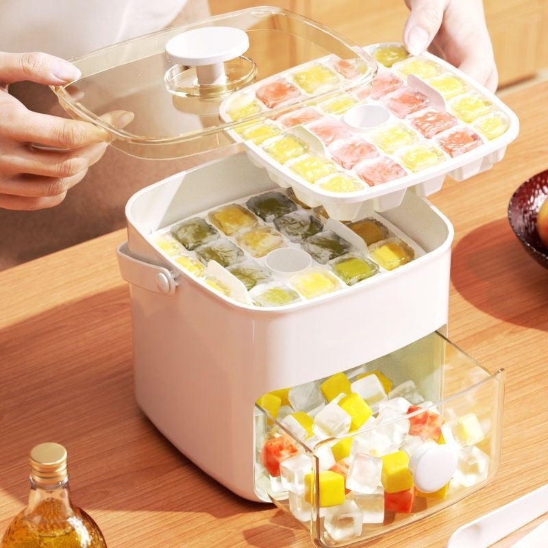 💞Više od 50.000 prodanih! 💥🥤🧊 50% popusta! Aparat za led s posudom: 48 kocki odjednom, poklopac protiv curenja. Složivo, štedi prostor. Uključuje lopaticu i kliješta za led 🏖️✅
