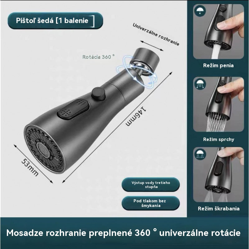 🔥【Kúpte 1 a získajte 1 zadarmo】🚰🔥360° otočná predlžovacia tryska na batériu