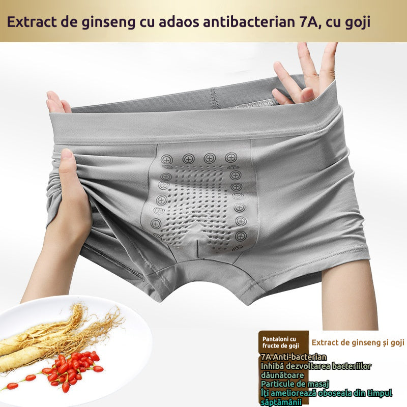 【Set 3 bucăți】Boxeri bărbați cu efect magnetic în zona intimă|Respirabili și antibacterieni|Croială fără cusături laterale