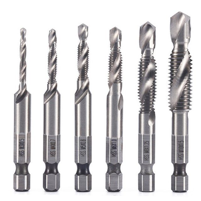 【Oferta pe timp limitat】Set de 6 piese burghie cu filet nou-3859519