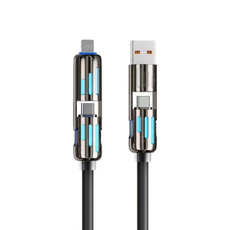 🔥Compra 1 y llévate 1 gratis 🔥Cable de carga LED 4 en 1⚡📱