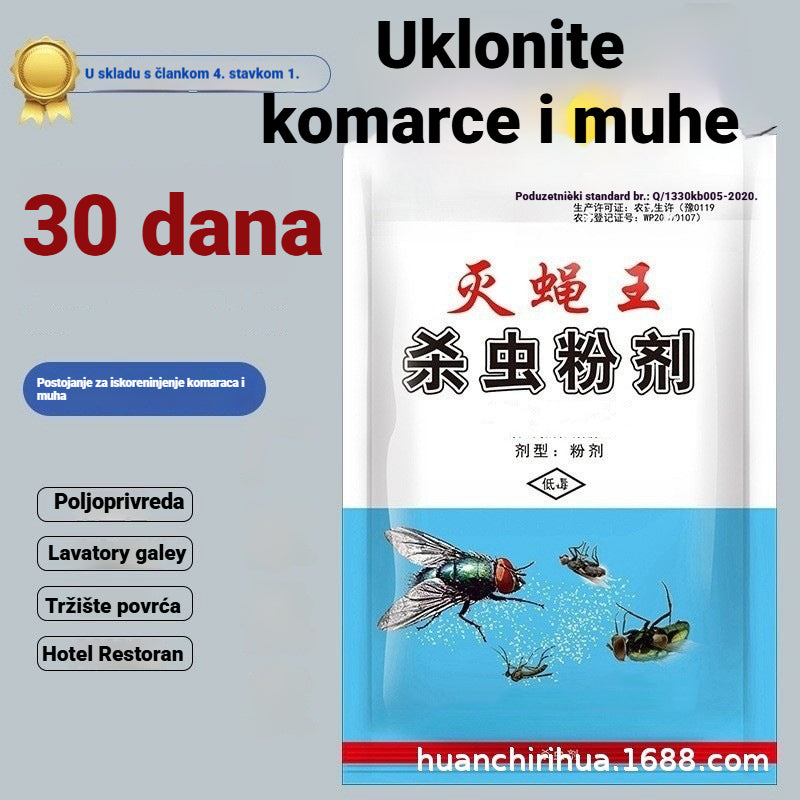 🔥🦟【Kupite 5, dobijte 5 gratis!】 Niskotoksični sanitarni insekticid— kućni prašak protiv komaraca i muha