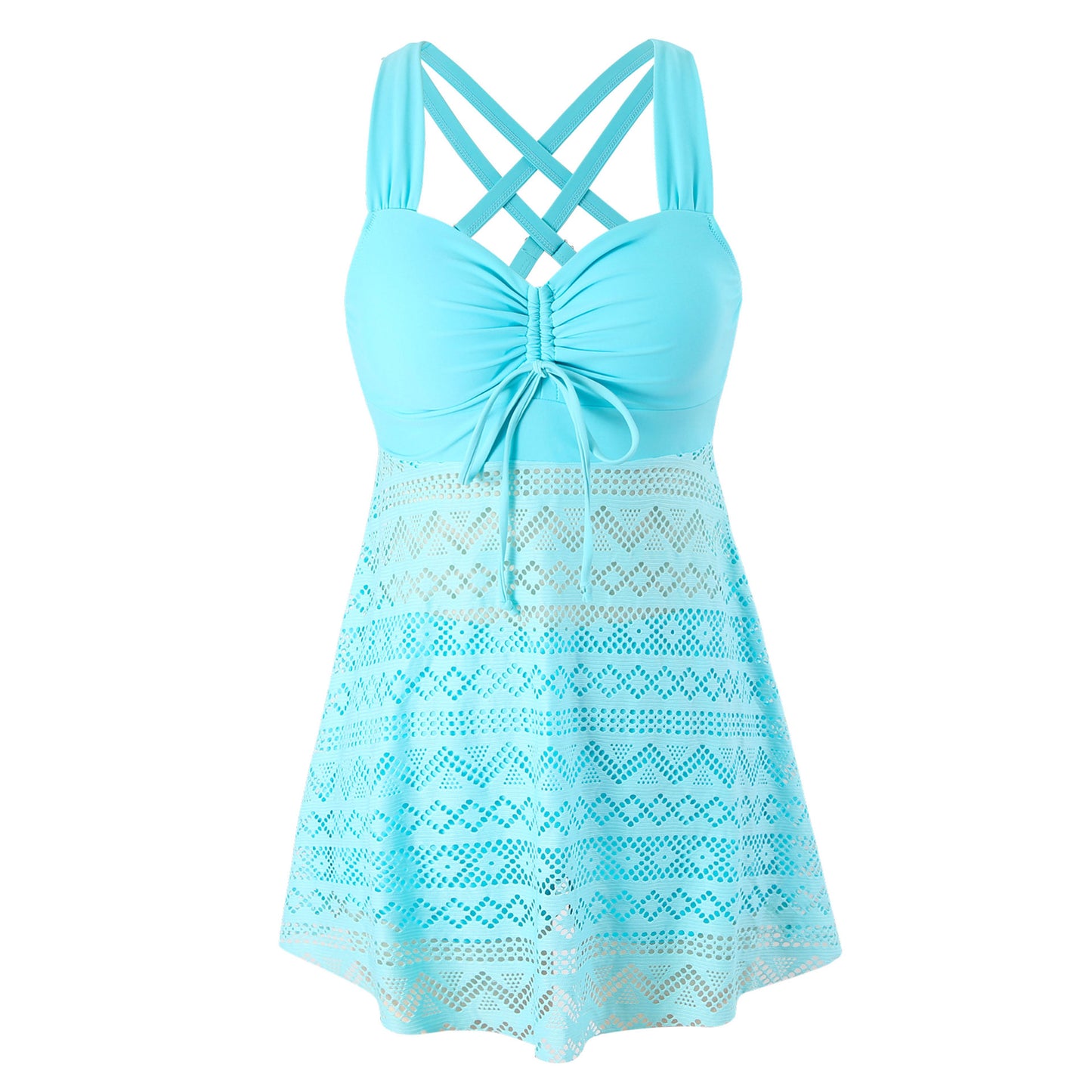 🩱🌴【S-4XL】🔥🔥Costum de baie dintr-o singură piesă, cu spate descuiat, din dantelă subțire 2025