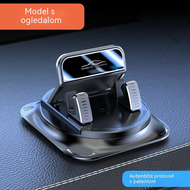 🚗 Auto-nosač za telefon 2 u 1, rotirajući za 360° i neklizajući