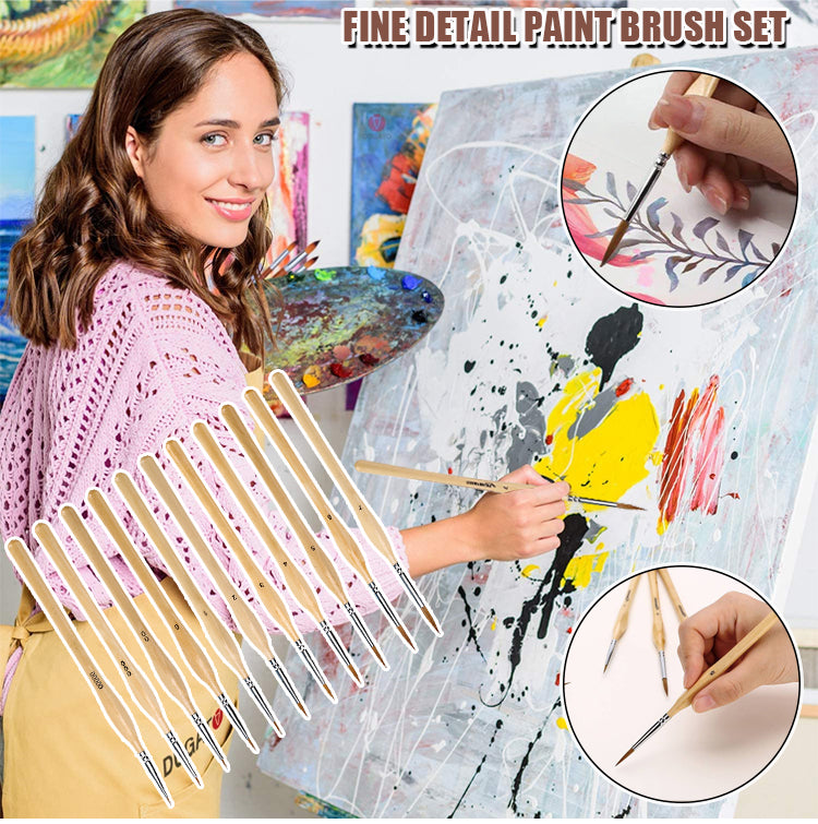 🎨【11 piese】✨ Set de pensule pentru artă plastică de înaltă calitate-3877633