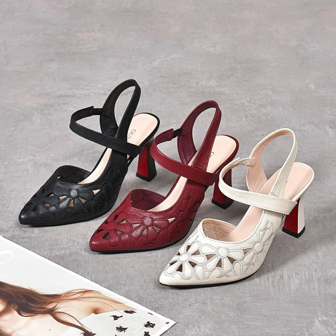 🥰Najniža cijena ograničeno vrijeme💥【Iznenađujuća posebna ponuda s popustom od 50%】🔥【35-41】Udobne jednobojne visoke pete sa šiljatim prstima