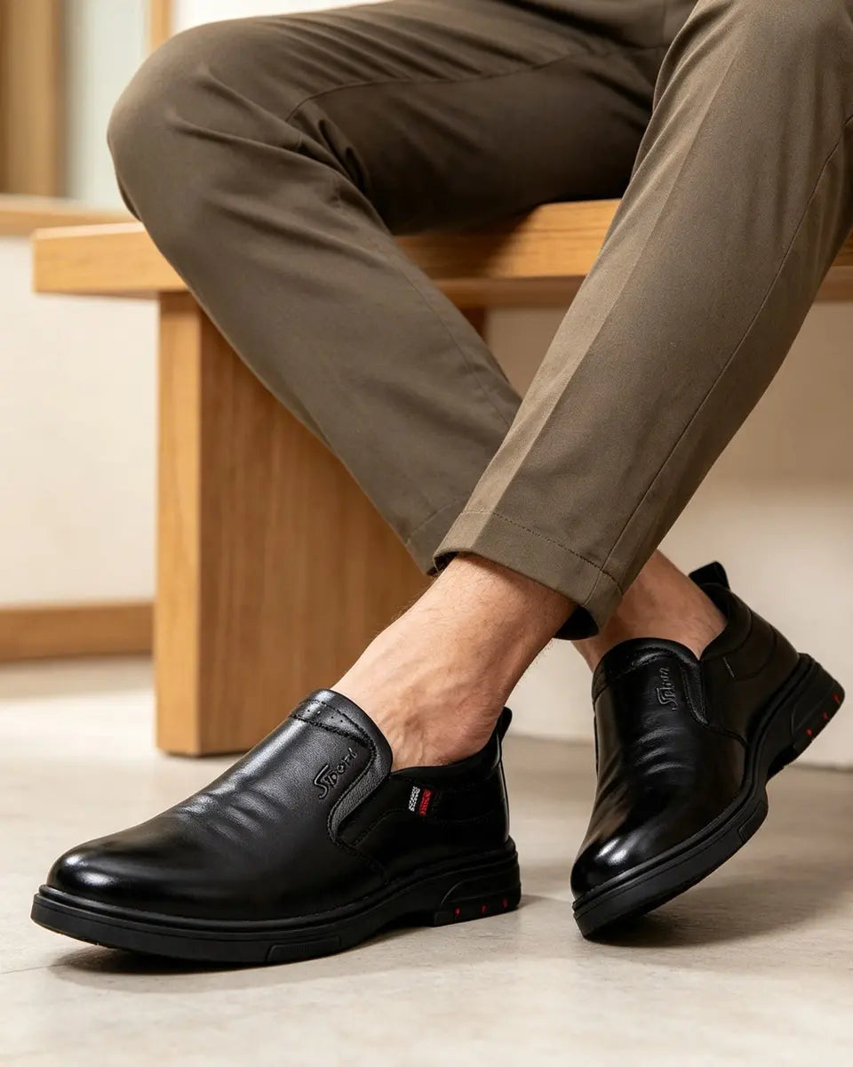 Nuevos zapatos de negocios de cuero genuino para hombre 2026, casuales, cómodos y suaves.