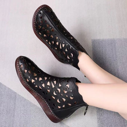 【Lansare nouă de primăvară】【35-42】2025,sandale retro cu goluri în stil nou pentru femei-3891146
