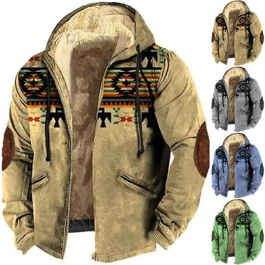 🔥🔥【Reducere pe timp limitat】【S-5XL】2024 noua toamnă și iarnă la modă jachetă de catifea îngroșată pentru bărbați-3840717