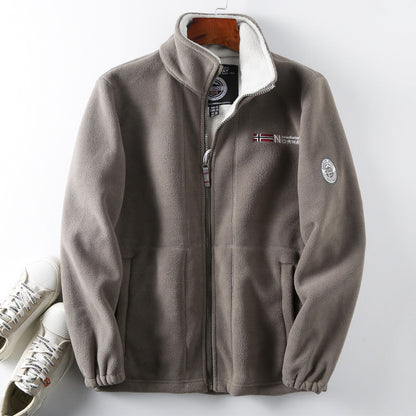 【XS-3XL】Chaqueta de Terciopelo Grueso de Lana para Hombre, Talla Grande, Cálida y Cómoda para Otoño e Invierno【40% de Descuento】