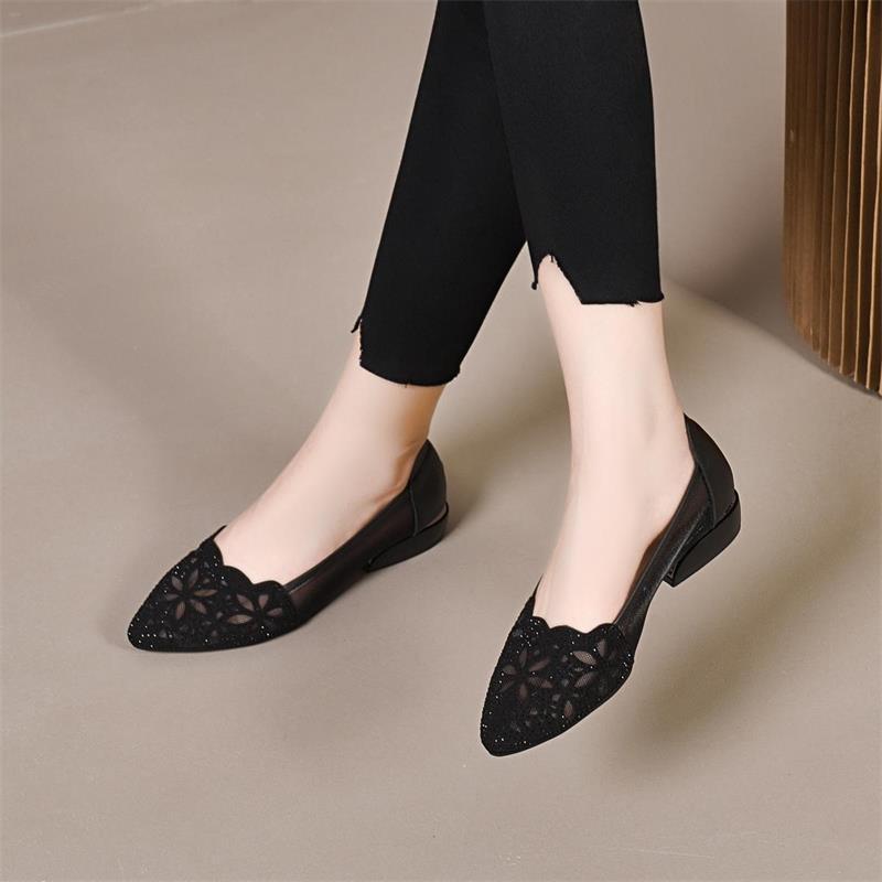 【35-40】Toc gros de damă, talpă moale, talpă moale, pantofi tupiți-3969495