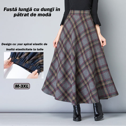 👗【Reducere pe timp limitat】【M-3XL】2024 fustă de lână îngroșată de toamnă și iarnă nouă pentru femei-3844959