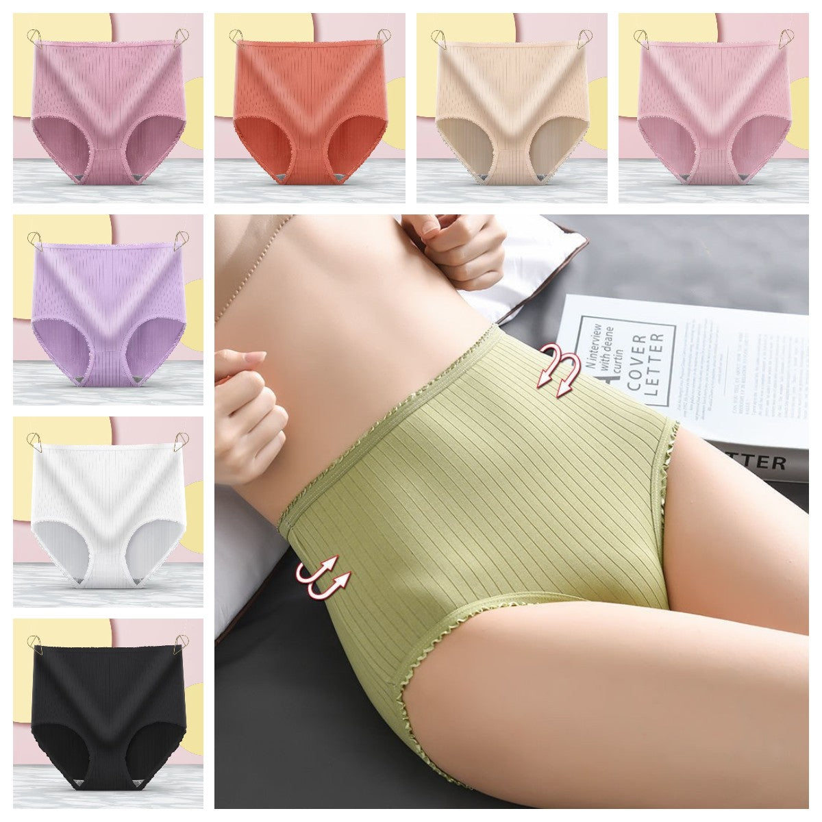 💖【Oferta pe timp limitat】(8 bucăți) 2025 noi slip de damă din bumbac respirabil și confortabil