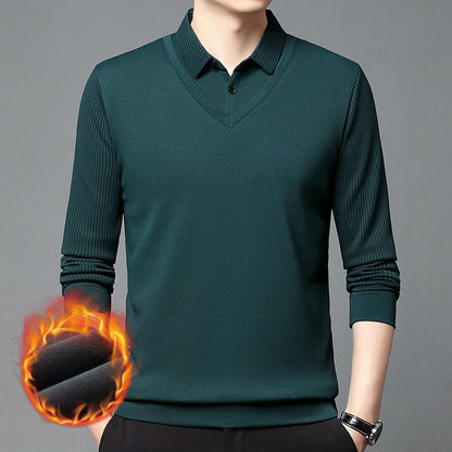 👔【M-4XL】Muški dvodijelni set džempera, izrađen od imitacije šenil tkanine, zadebljan za dodatnu toplinu.