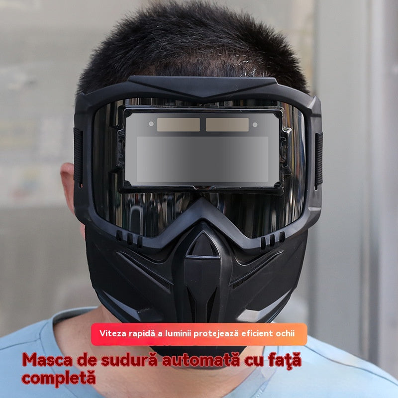 【Oferta pe timp limitat】Mască de protecție anti-orbire și anti-grătare cu reglare automată a luminii ---- protecție pentru ochi, respirabilă și termoizolantă.