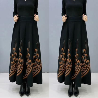 👗🎀【Reducere pe timp limitat】【S-3XL】2024 fustă de lână îngroșată de toamnă și iarnă nouă pentru femei-3854998