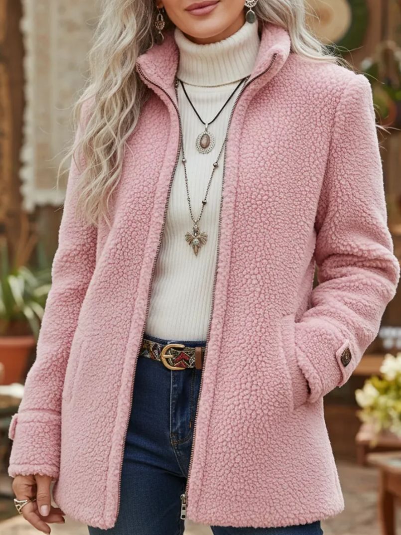 🛒👗【Płatność przy odbiorze】【S-3XL】Chaqueta de mujer con cremallera, informal 