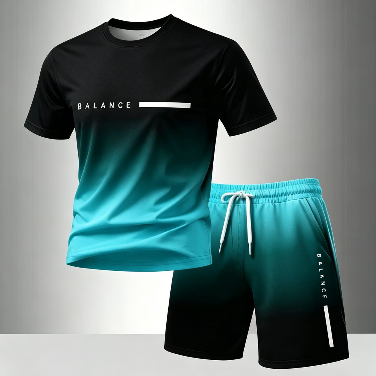 Nuevo conjunto de verano de manga corta de algodón puro multicolor para hombre 2026