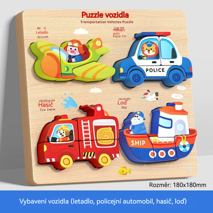 👧🏻🧩 Montessori drvena 3D slagalica za rani odgoj i obrazovanje