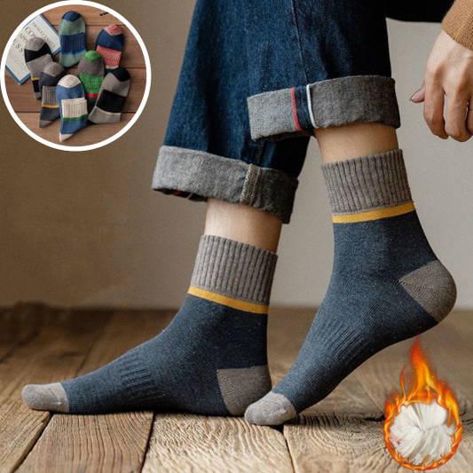😍🧦【Pago contra entrega】【Compra 5, llévate 5 gratis】🧦Pantalones de lana antibacterianos, desodorantes y cálidos, ideales para otoño e invierno. 