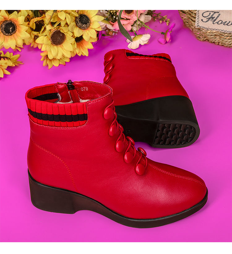 👢【35-41】2025 Toamnă și Iarnă Cizme populare din piele moale cu toc înclinat pentru femei-3865601