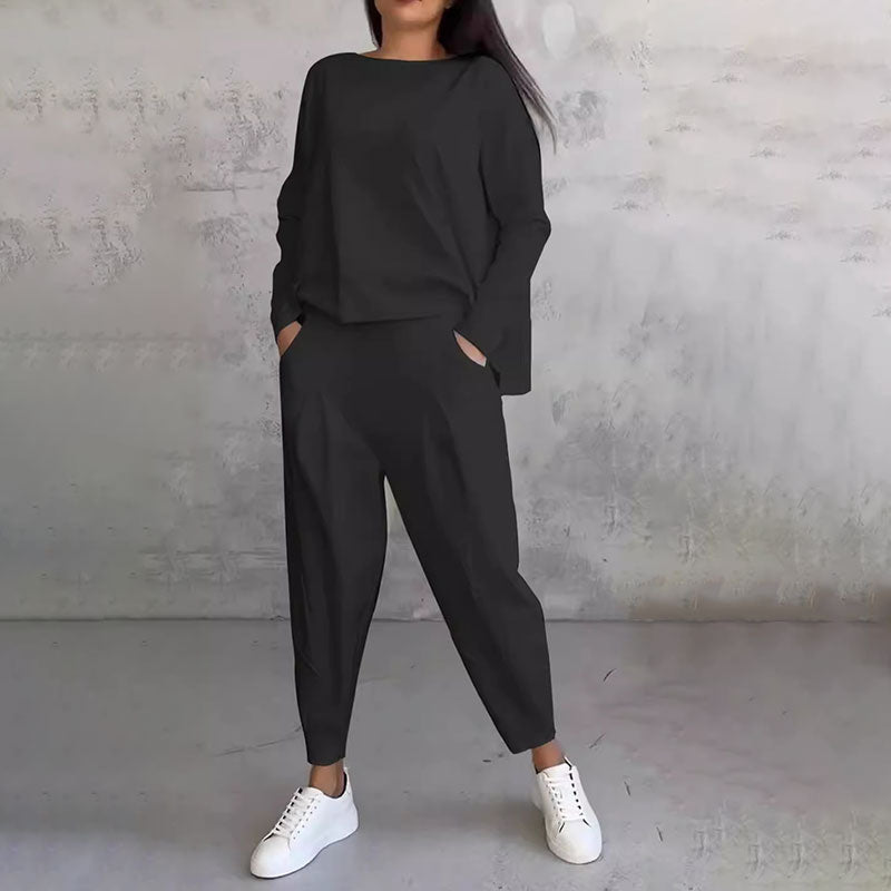 💥 50% reducere 💖 2024 nou costum pantaloni cu maneci lungi de toamna si iarna - moale si calduros 3865002