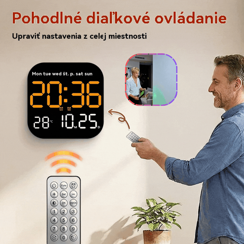 🕰️ Predaje prekročili 50 000 kusov! 🛏️ Časovo obmedzená 50% zľava! Digitálne hodiny s dvojitým použitím pre domácnosť/kanceláriu: Jemné budenie, rozlúčte sa s otravnými budíkmi! Nastaviteľný jas, tichá prevádzka v noci. 🌙