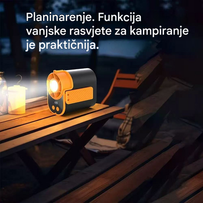 🌀 Ventilator bez upotrebe ruku s LED zaslonom, integriranom kopčom i 199 podesivih razina