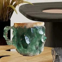 🥰[Sănătate + Aproape De Natură] Cană De Cafea Cristal Mineral Din Rășină-3873583