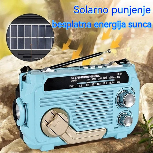 🔥🏕️Prijenosna višenamjenska AM radio svjetiljka